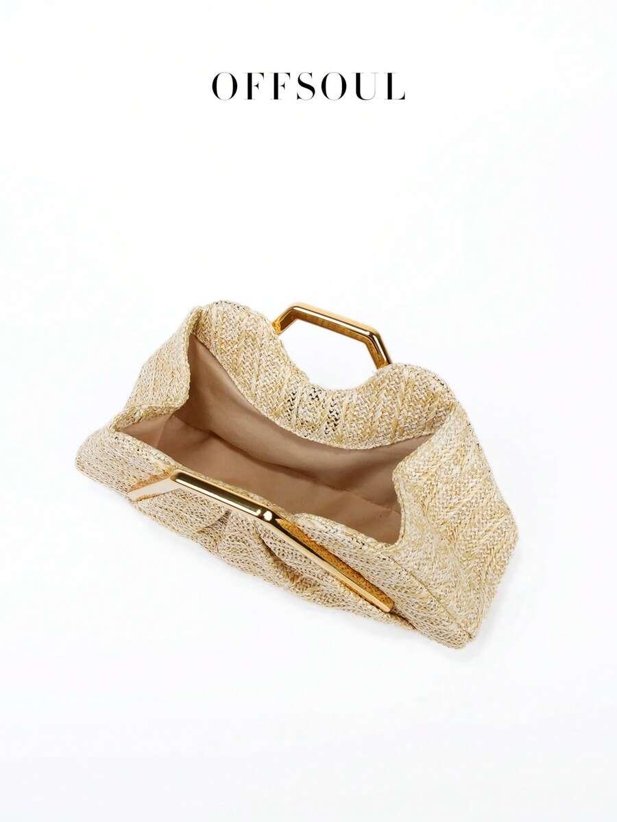 SHEIN BEŻOWA TOREBKA KOPERTÓWKA S07__31X10,5X12,5