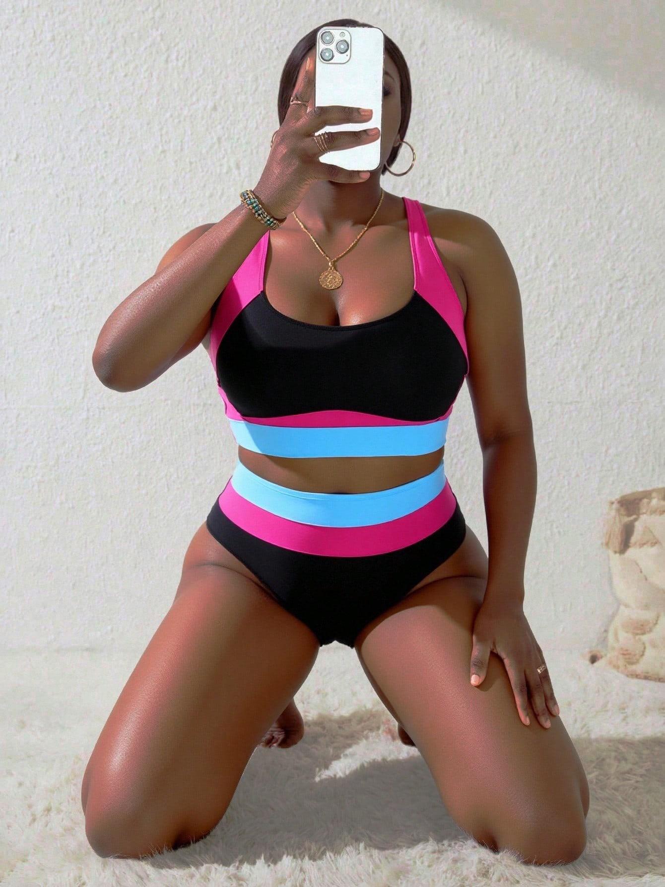SHEIN DWUCZĘŚCIOWY STRÓJ KĄPIELOWY S09__46