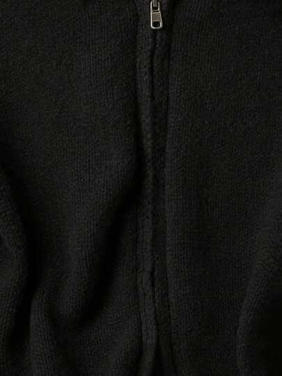 SHEIN CZARNA BLUZA DZIANINA FUTERKO S06__XXL