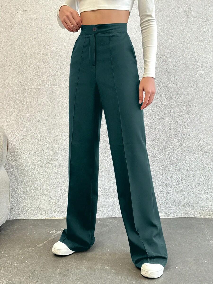 SHEIN ZIELONE SPODNIE CASUAL S06__L