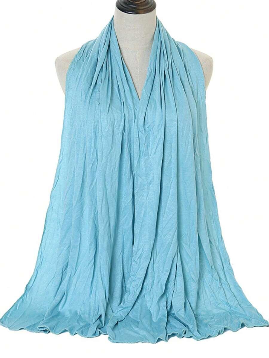 SHEIN NIEBIESKA CHUSTA HIDŻAB S07__55X170CM