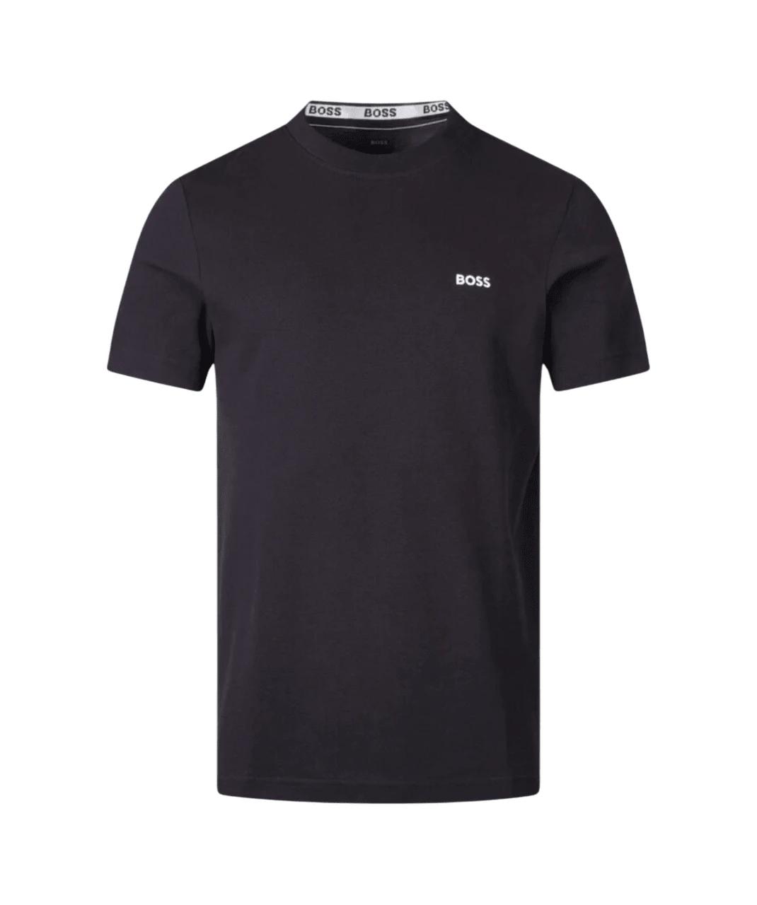 HUGO BOSS CZARNY T-SHIRT LOGO S09__L