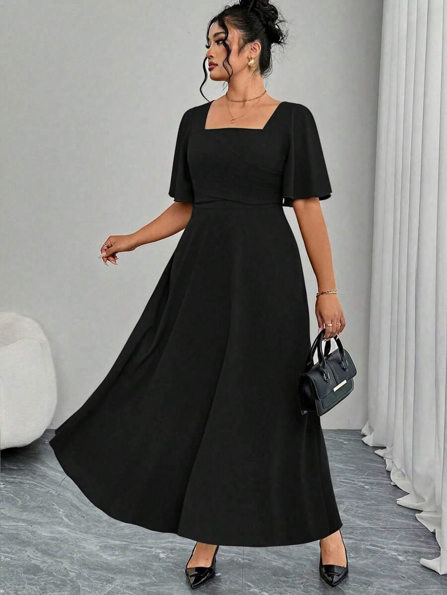 SHEIN CZARNA MAXI SUKIENKA S06__XXL