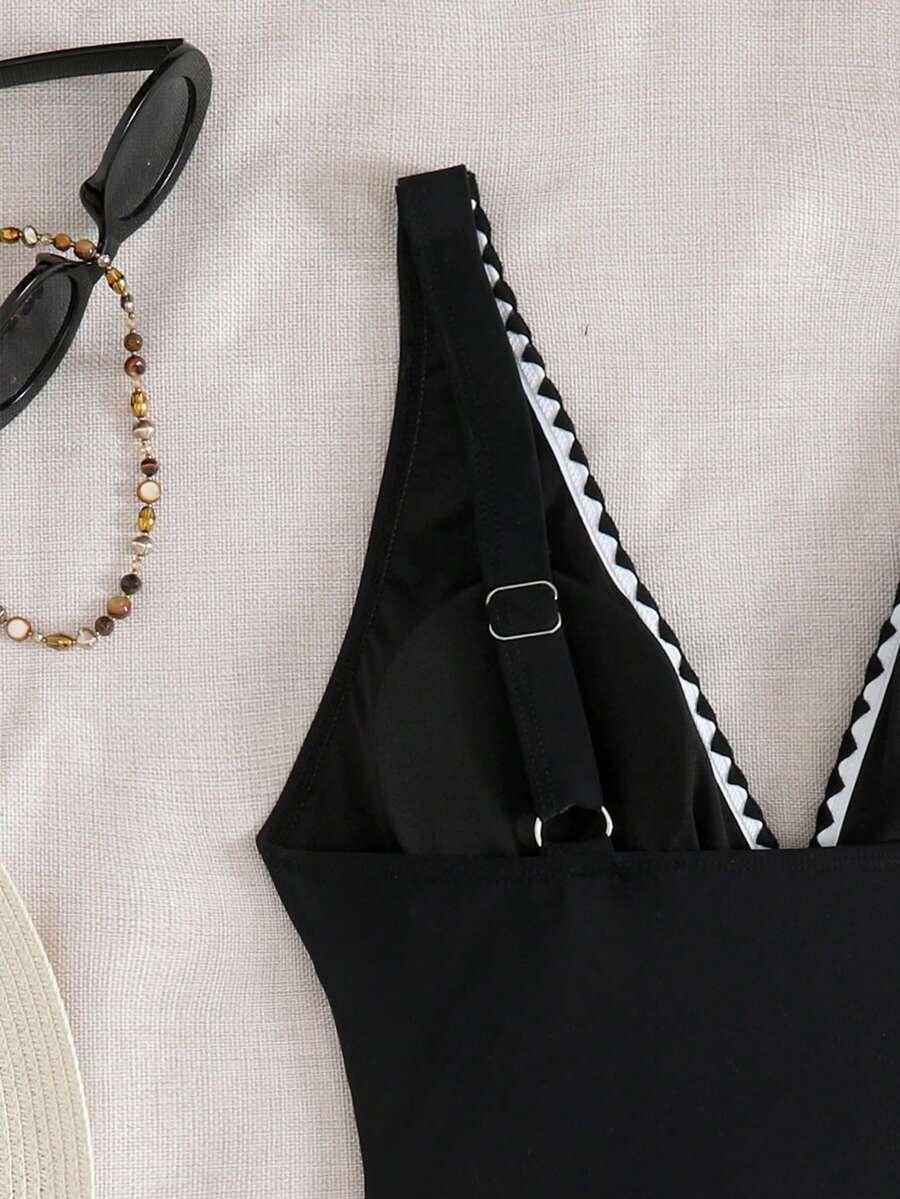 SWIM CHICCIA JEDNOCZĘŚCIOWY STRÓJ KĄPIELOWY KONTRAST S09__XL