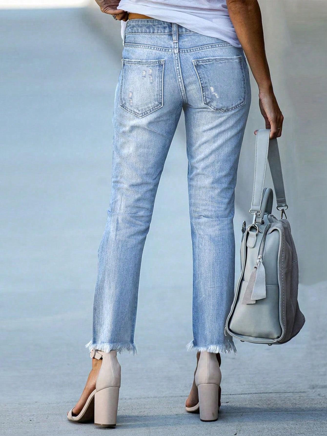 SHEIN NIEBIESKIE SPODNIE JEANS S06__M