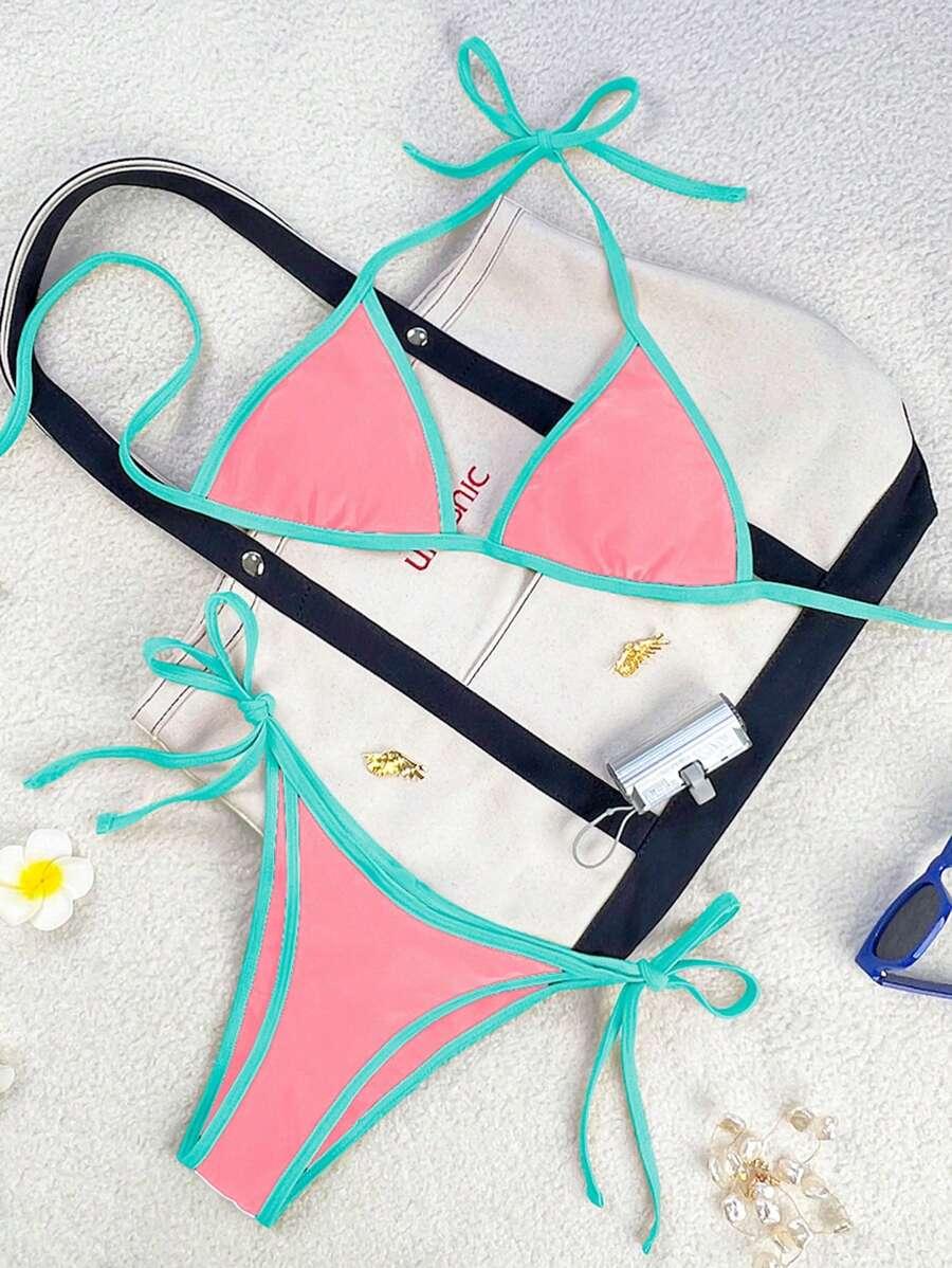 SHEIN DWUCZĘŚCIOWY STRÓJ KĄPIELOWY S09__XXS
