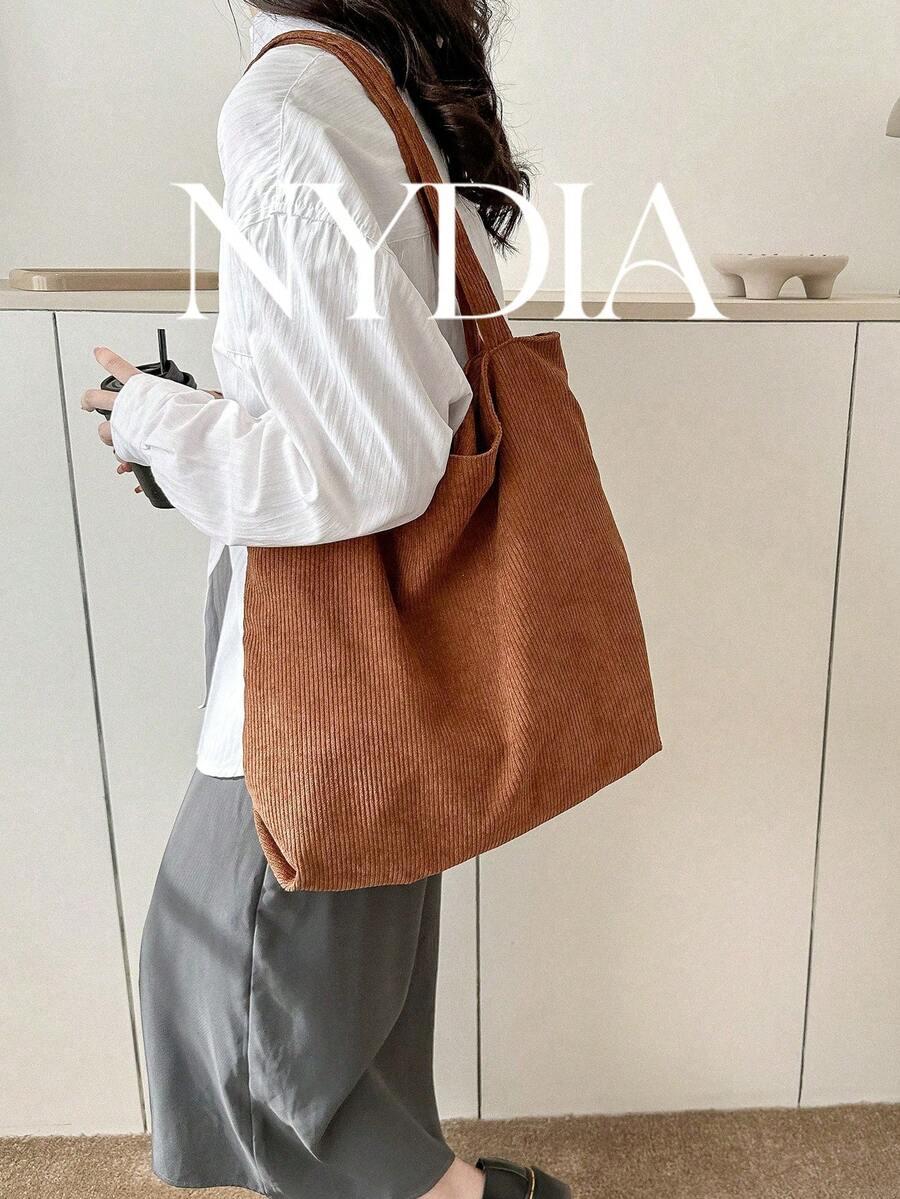 SHEIN BRĄZOWA TOREBKA NA RAMIĘ S07__37,5X13,5X44