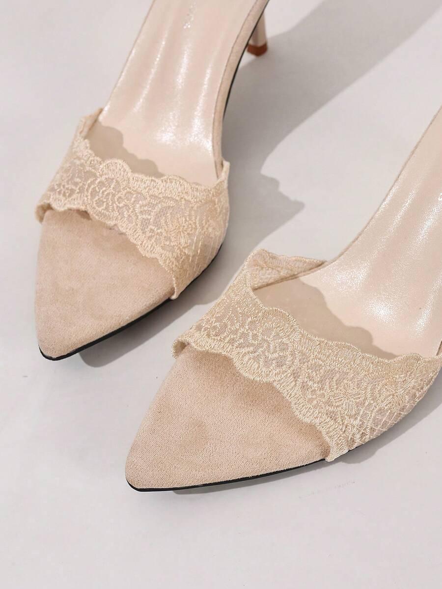 SHEIN BEŻOWE ELEGANCKIE KLAPKI OBCAS S06__39,5