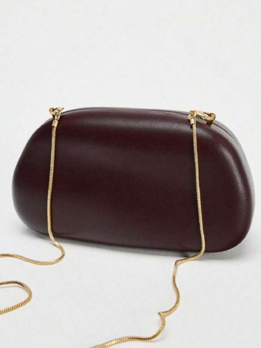 SHEIN BRĄZOWA KOPERTÓWKA ZDOBIENIE 13X21CM 19X10X10CM
