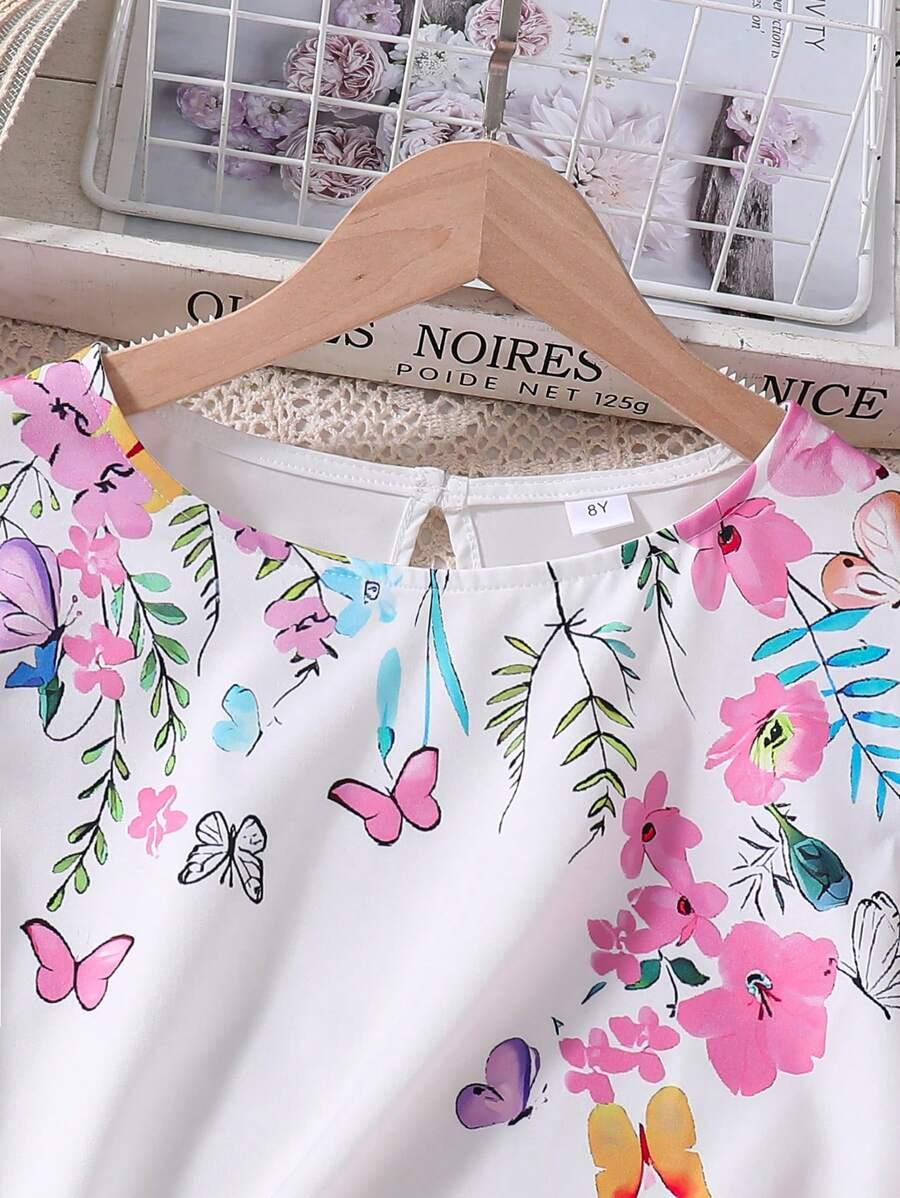 SHEIN KOMPLET T-SHIRT SPODNIE S06__122-128