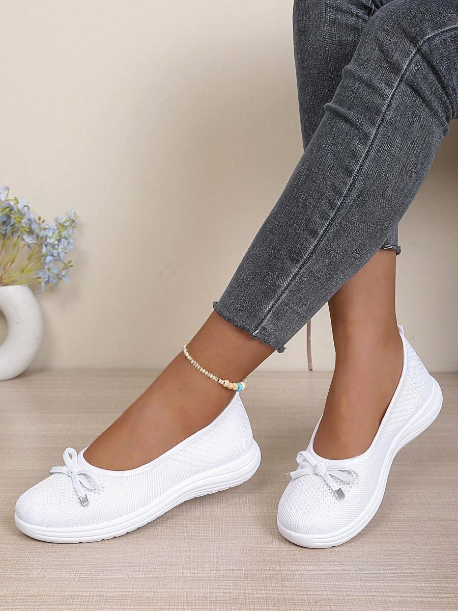 SHEIN BIAŁE BALERINY KOKARDA S06__36