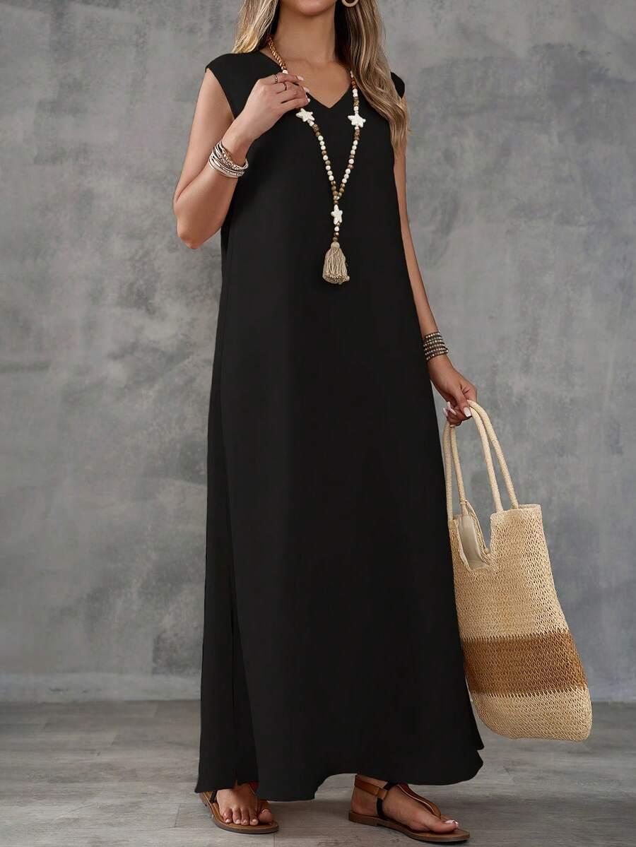 EMERY ROSE CZARNA MAXI SUKIENKA S06__50
