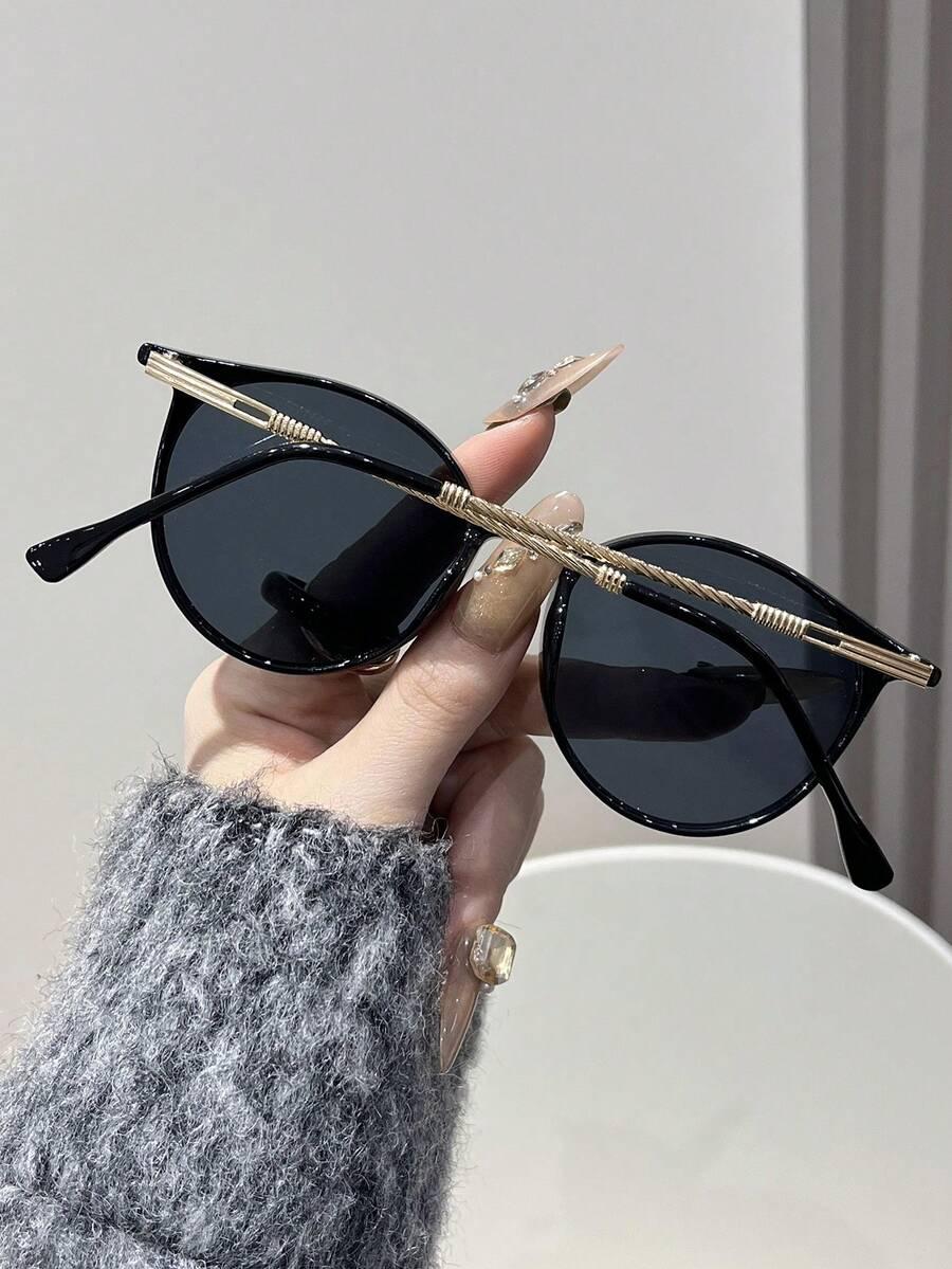 SHEIN CZARNE OKULARY PRZECIWSŁONECZNE S07