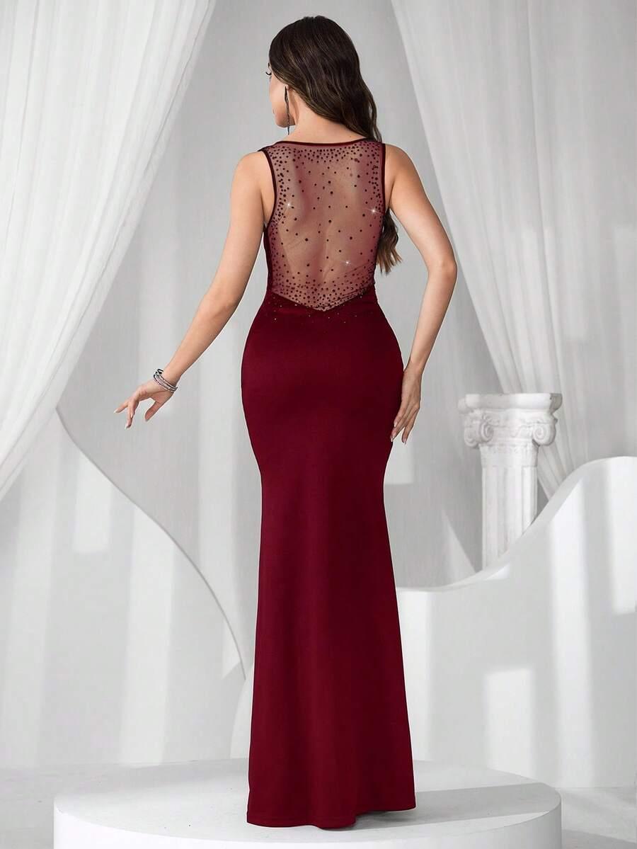 COUTIVA CZERWONA MAXI SUKIENKA S06__M