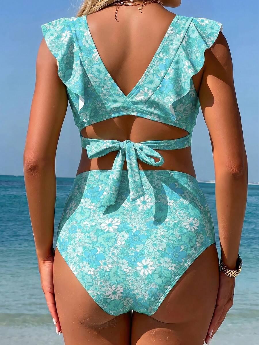 SHEIN CIĄŻOWY DWUCZĘŚCIOWY STRÓJ KĄPIELOWY S09__M