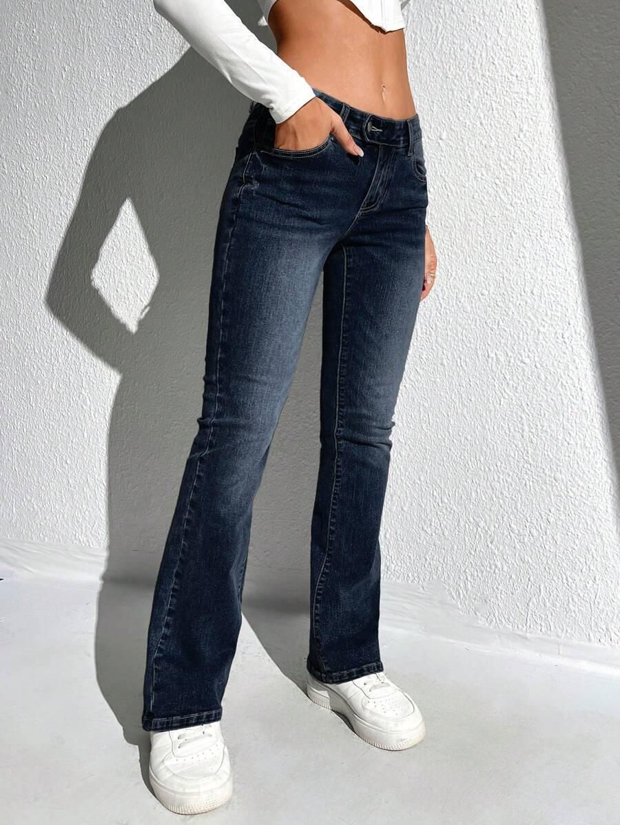 SHEIN SPODNIE JEANS SZEROKIE NOGAWKI S06__S