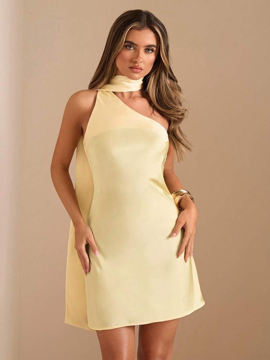 SHEIN ŻÓŁTA MINI SUKIENKA S06__M