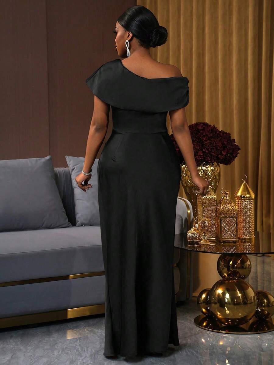 SHEIN CZARNA MAXI SUKIENKA S06__M