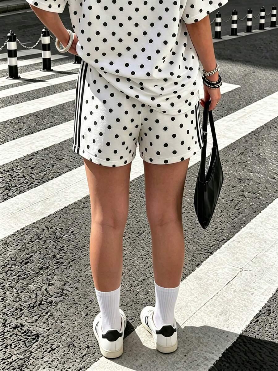 SHEIN KRÓTKIE SPODENKI GROSZKI S06__XL