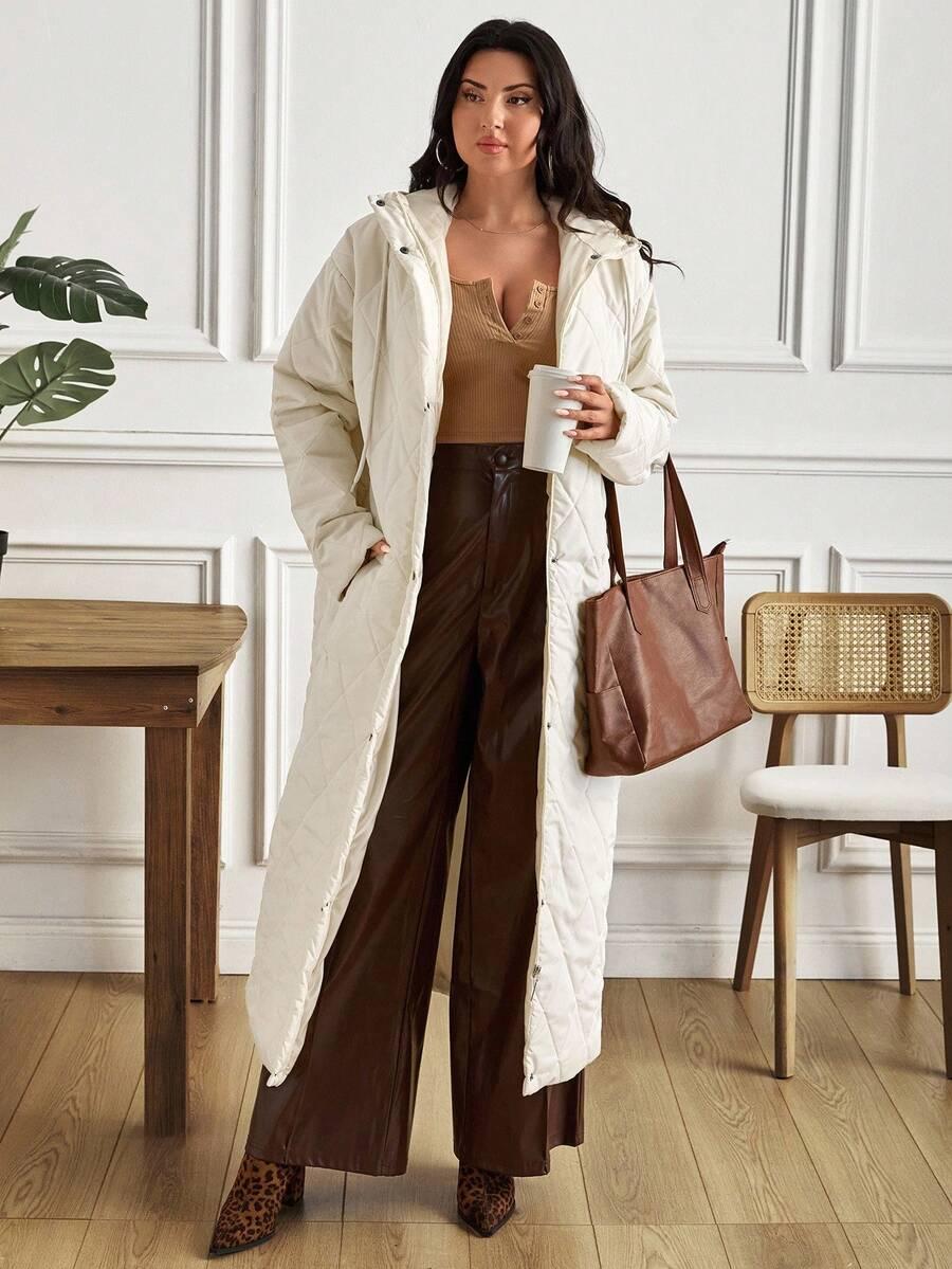 SHEIN KREMOWA PIKOWANA KURTKA W01__L
