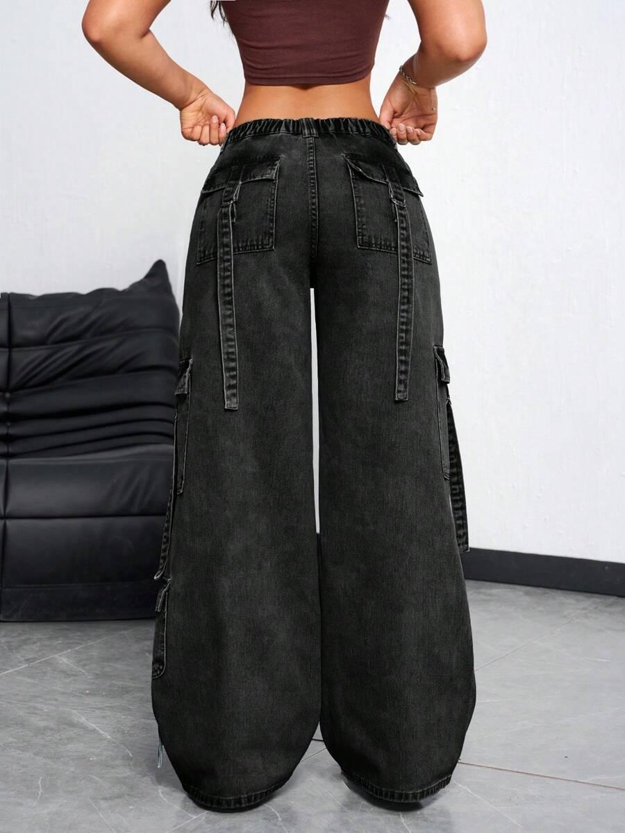 SHEIN SZARE SPODNIE JEANS S06__W28/M