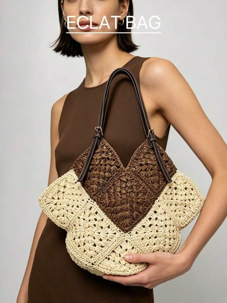 SHEIN TOREBKA NA RAMIĘ KONTRAST S07__42X15X29