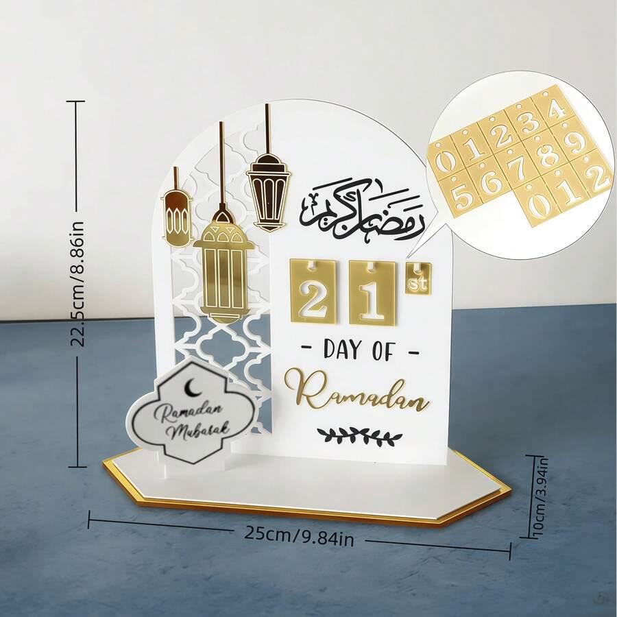 SHEIN BIAŁY KALENDARZ RAMADAN S07__25X22,5CM