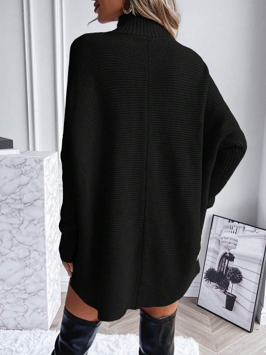 LOUNICHE CZARNY SWETER STÓJKA PK01__XS