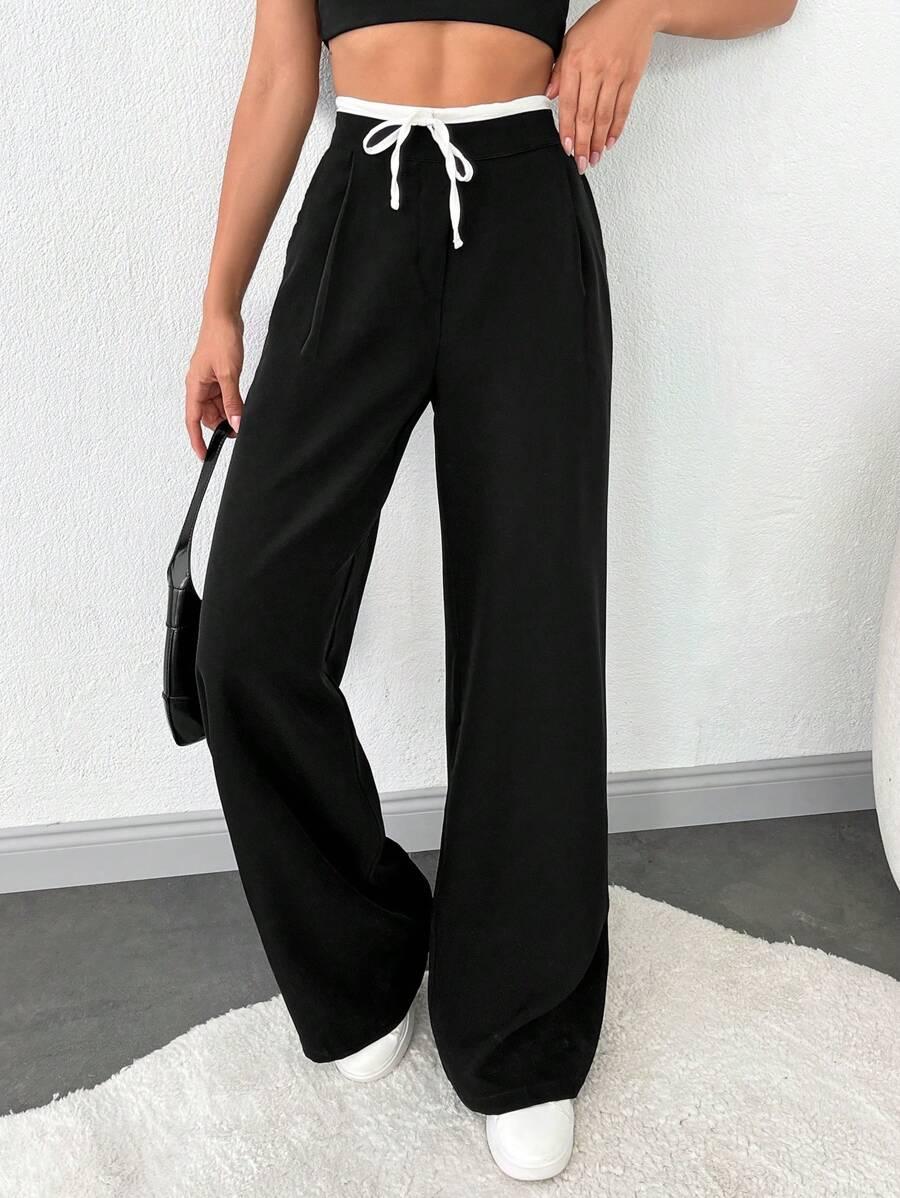 SHEIN CZARNE SPODNIE CASUAL S06__M