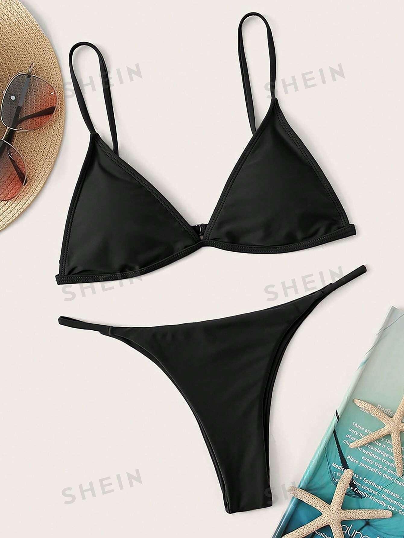 SHEIN CZARNY DÓŁ OD BIKINI S09__S