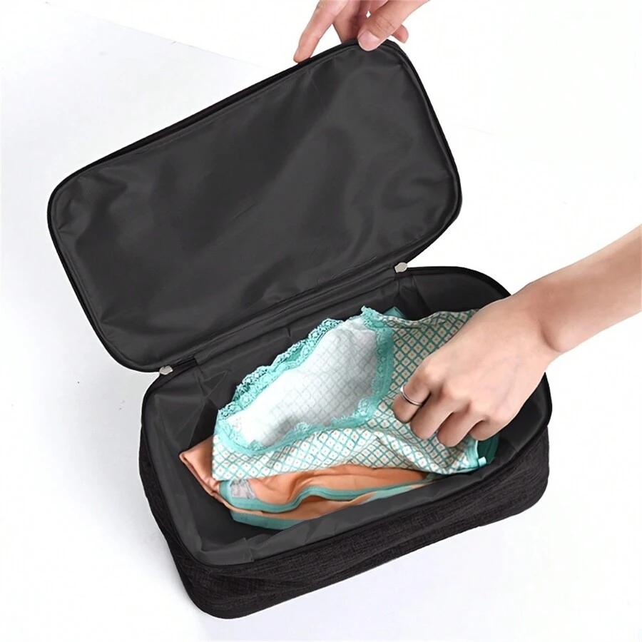 SHEIN CZARNY ORGANIZER NA BIELIZNE S07__28X11X16CM