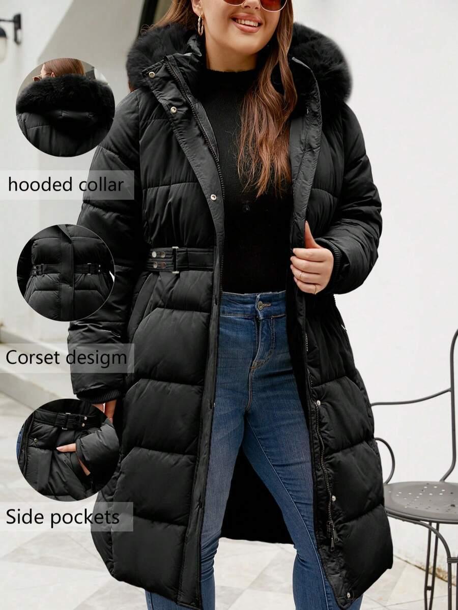 SHEIN CZARNA PIKOWANA KURTKA ZAMEK W01__54