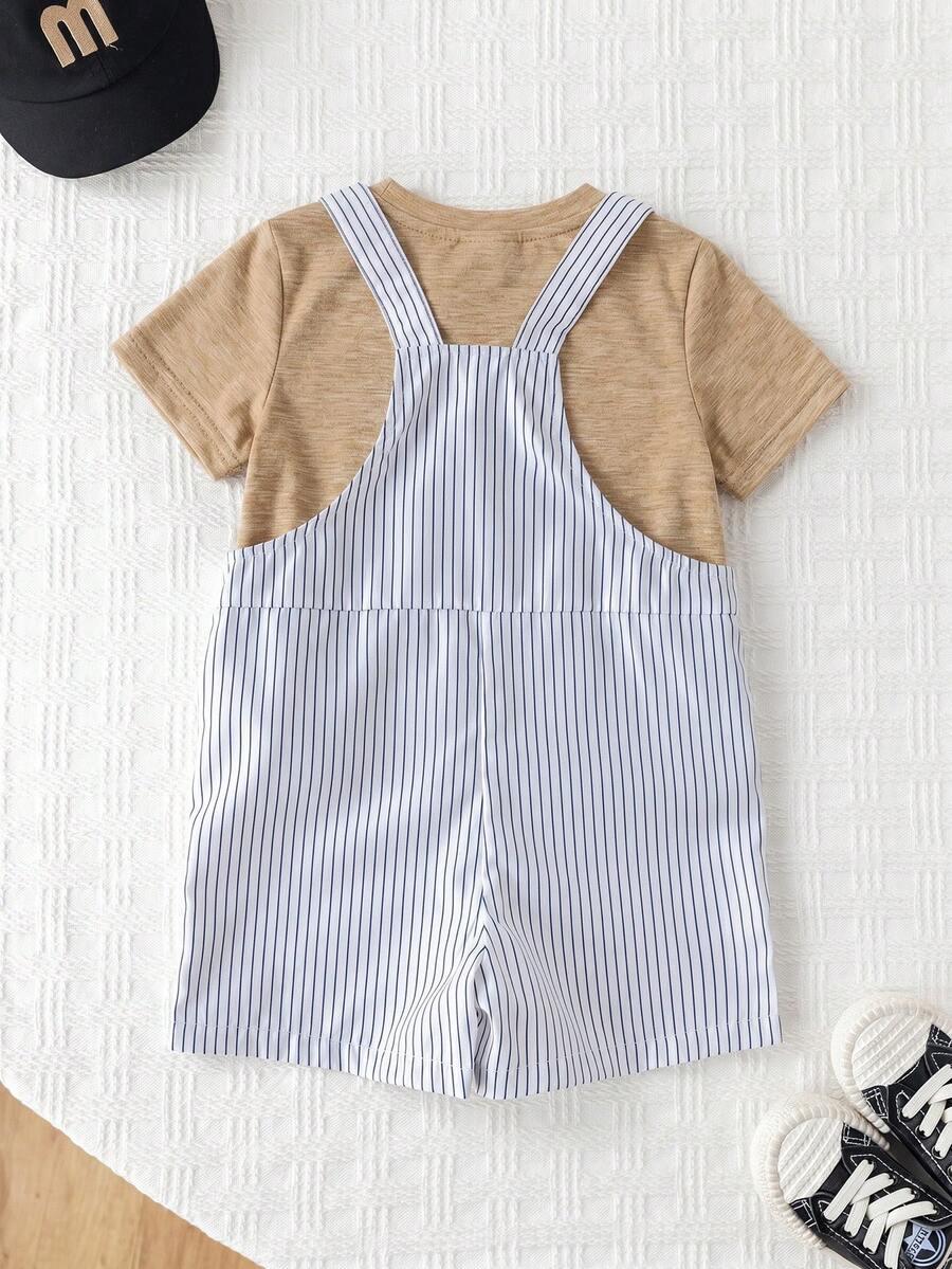 SHEIN KOMPLET OGRODNICZKI BLUZKA S06__92/98