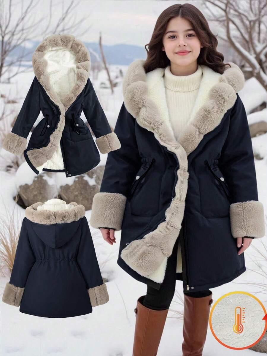 SHEIN GRANATOWA KURTKA KAPTUR W01__146/152