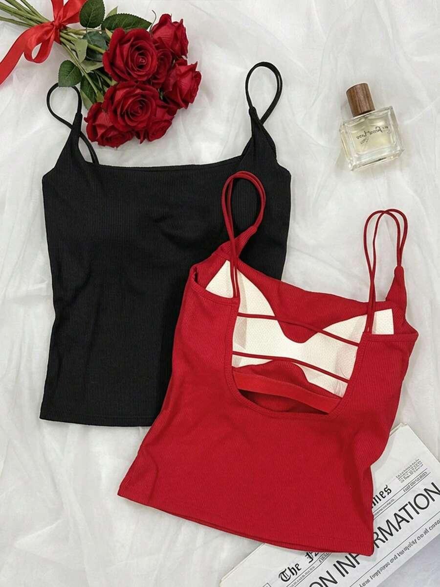 SHEIN TOP NA RAMIĄCZKACH 2-PACK S06__S