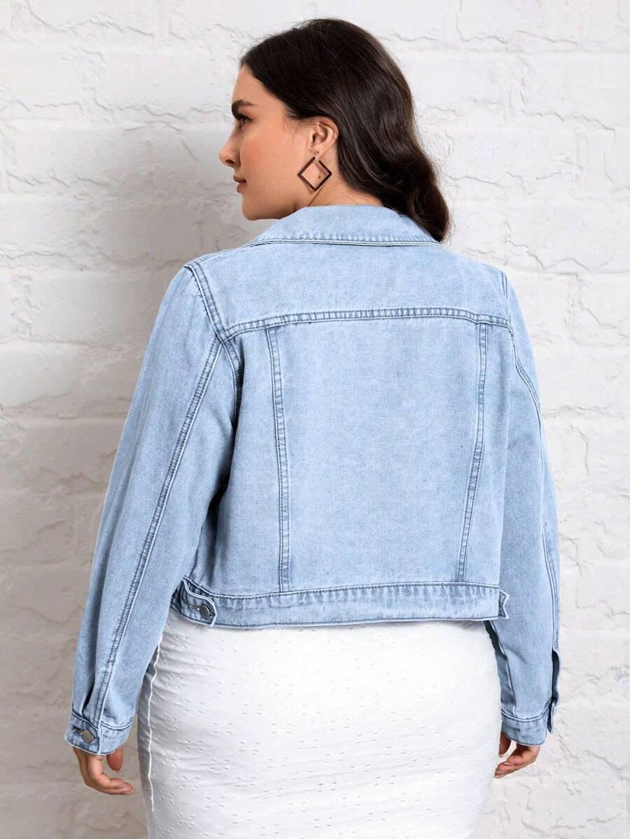 SHEIN NIEBIESKA KURTKA JEANSOWA S06__50