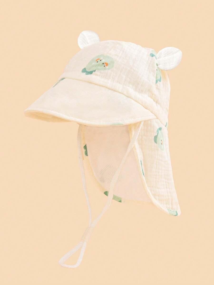 SHEIN KREMOWA CZAPKA PRINT S07__92