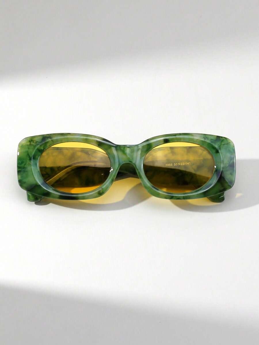SHEIN ZIELONE OKULARY PRZECIWSŁONECZNE S07
