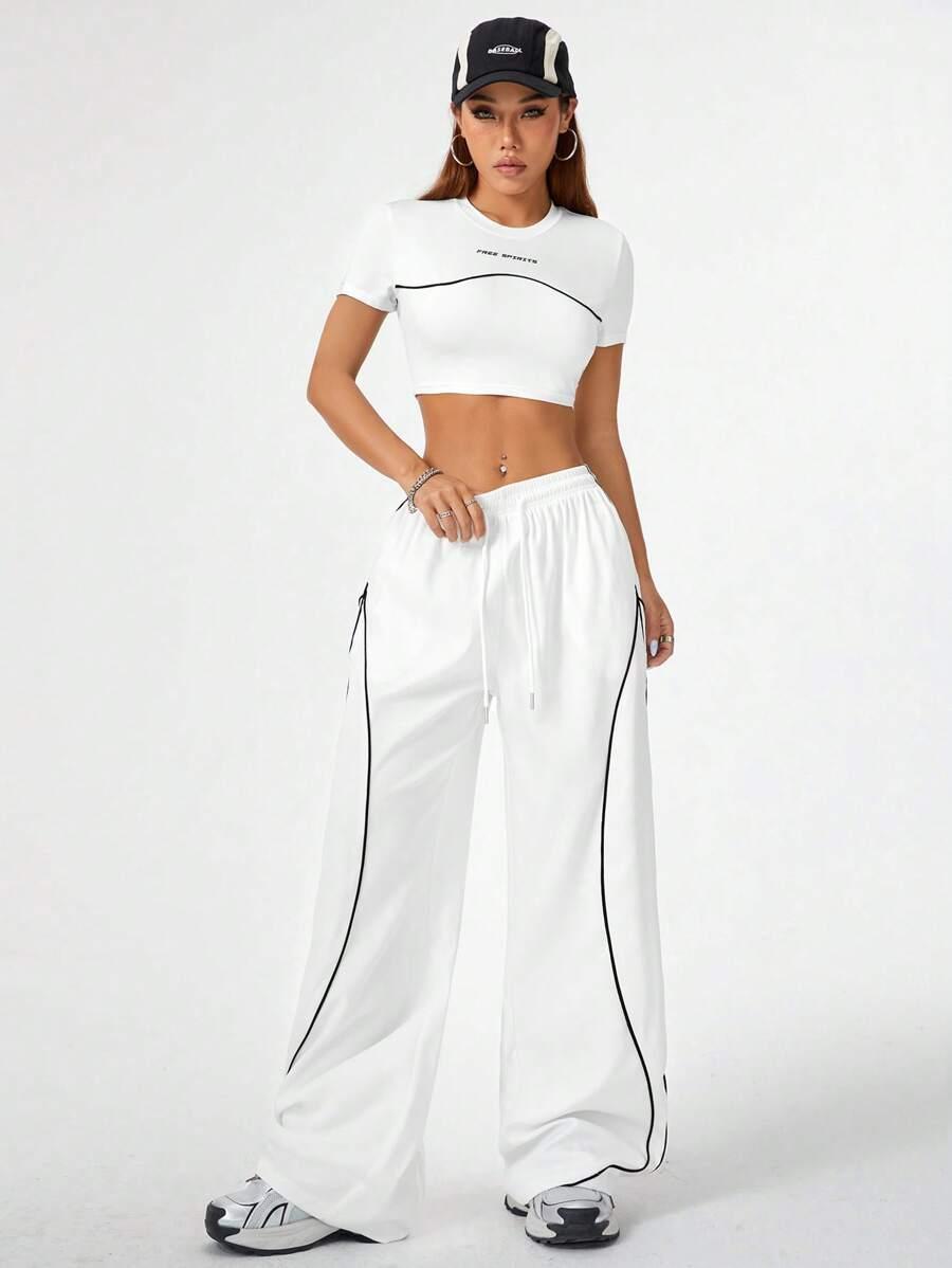 SHEIN TOP SPODNIE KOMPLET S06__S