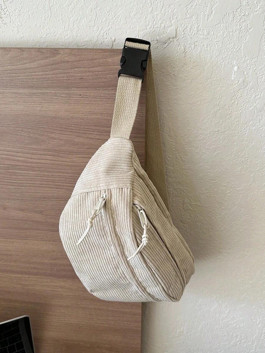 SHEIN BEŻOWA TOREBKA NERKA S07__33,5X9X16CM
