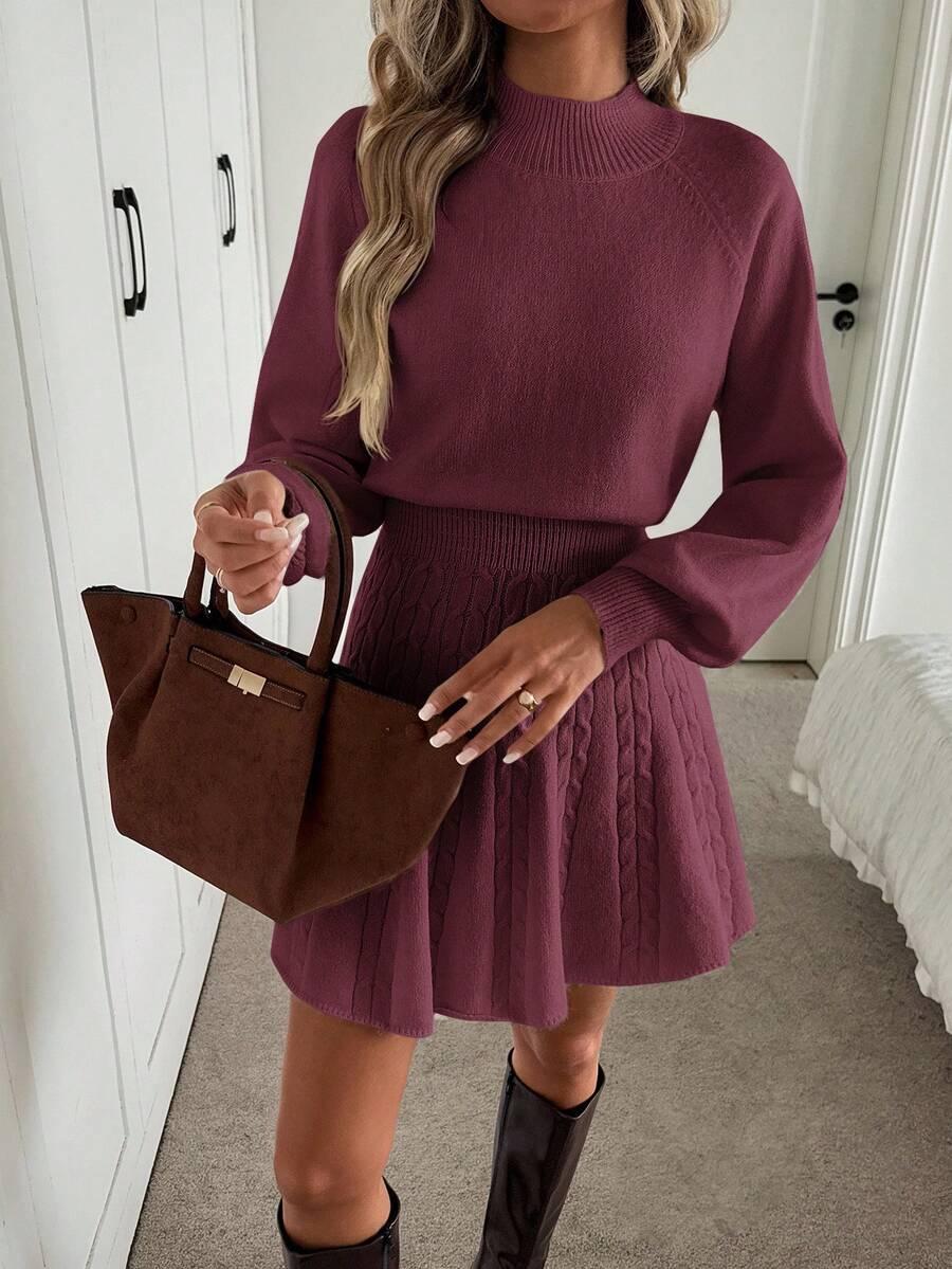 SHEIN CZERWONA DZIANINOWA SUKIENKA S06__M