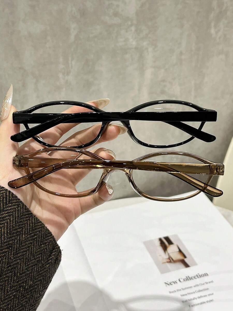 SHEIN BRĄZOWE OKULARY ZERÓWKI S07