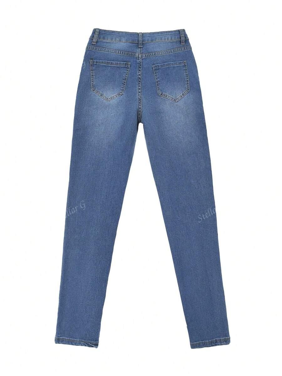 SHEIN NIEBIESKIE SPODNIE JEANS S06__M