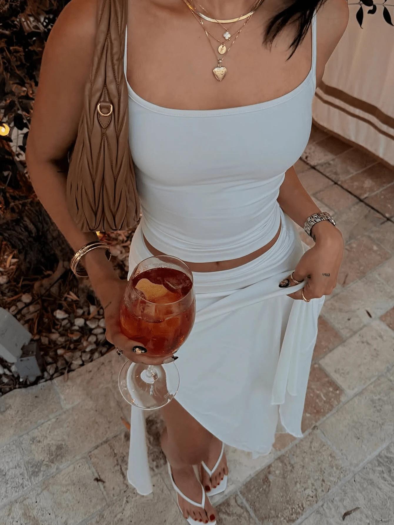 SHEIN TOP SPÓDNICA KOMPLET S06__S