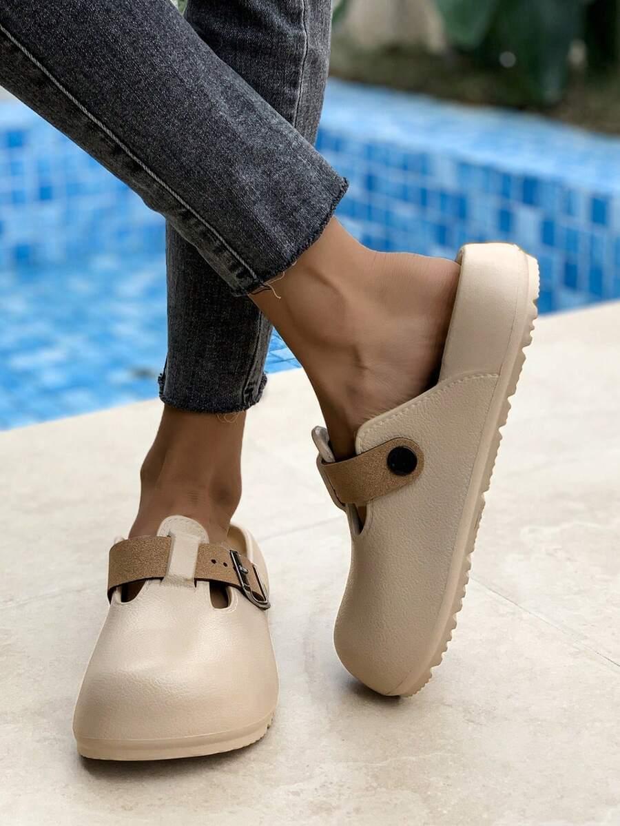 SHEIN BEŻOWE WSUWANE KAPCIE S06__37,5-38