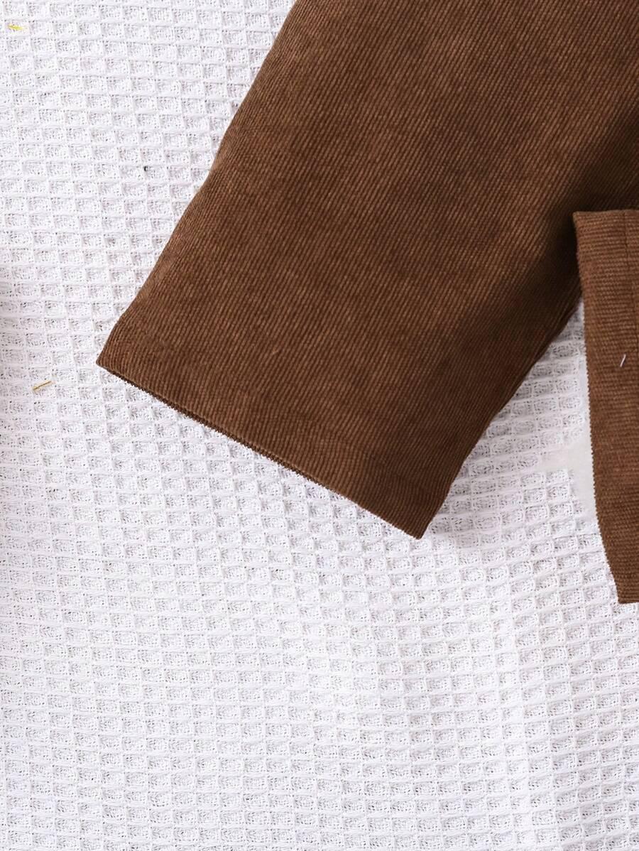 SHEIN BRĄZOWA KOSZULA GUZIKI S06__98/104