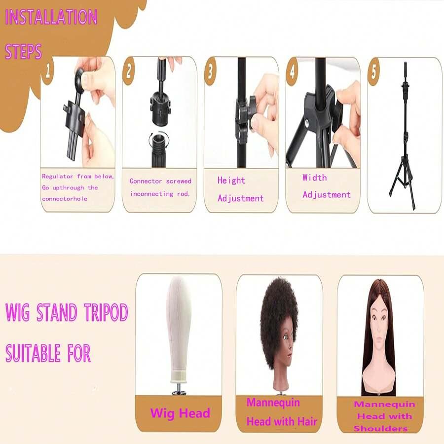 SHEIN CZARNY STATYW STOJAK S07__62CM