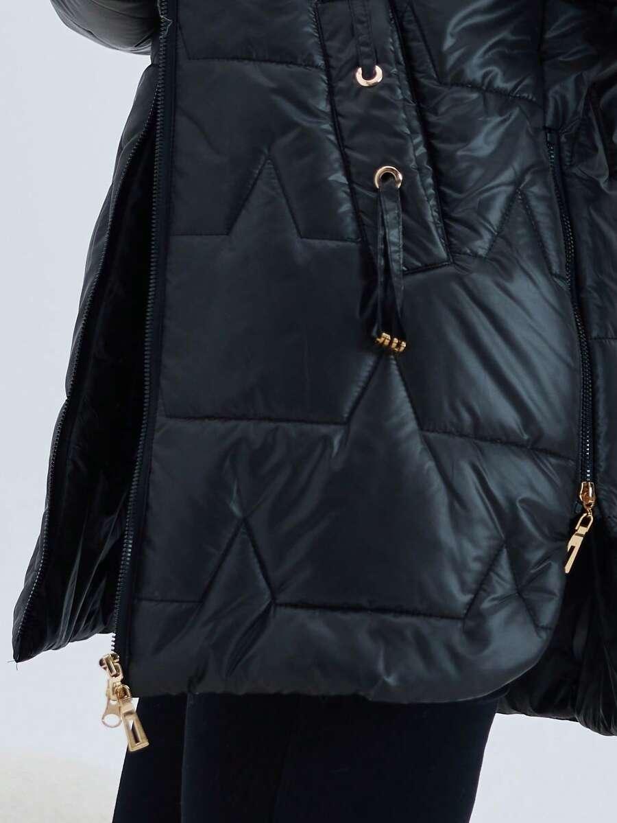 SHEIN CZARNA KURTKA KAPTUR W01__XL