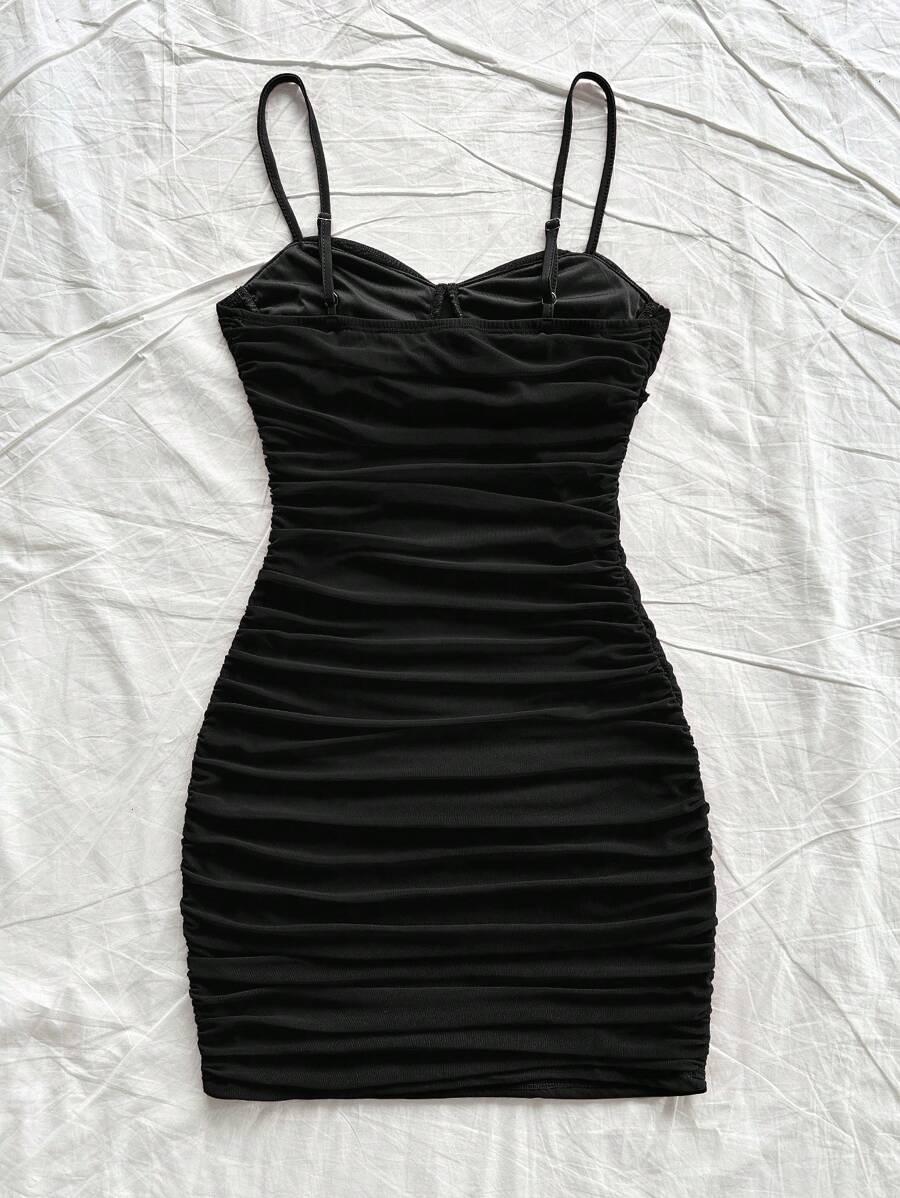 SHEIN CZARNA MINI SUKIENKA S06__L
