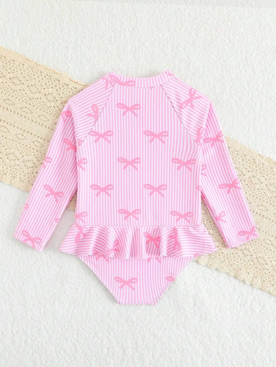 SHEIN JEDNOCZĘŚCIOWY STRÓJ KĄPIELOWY FALBANA S09__98/104